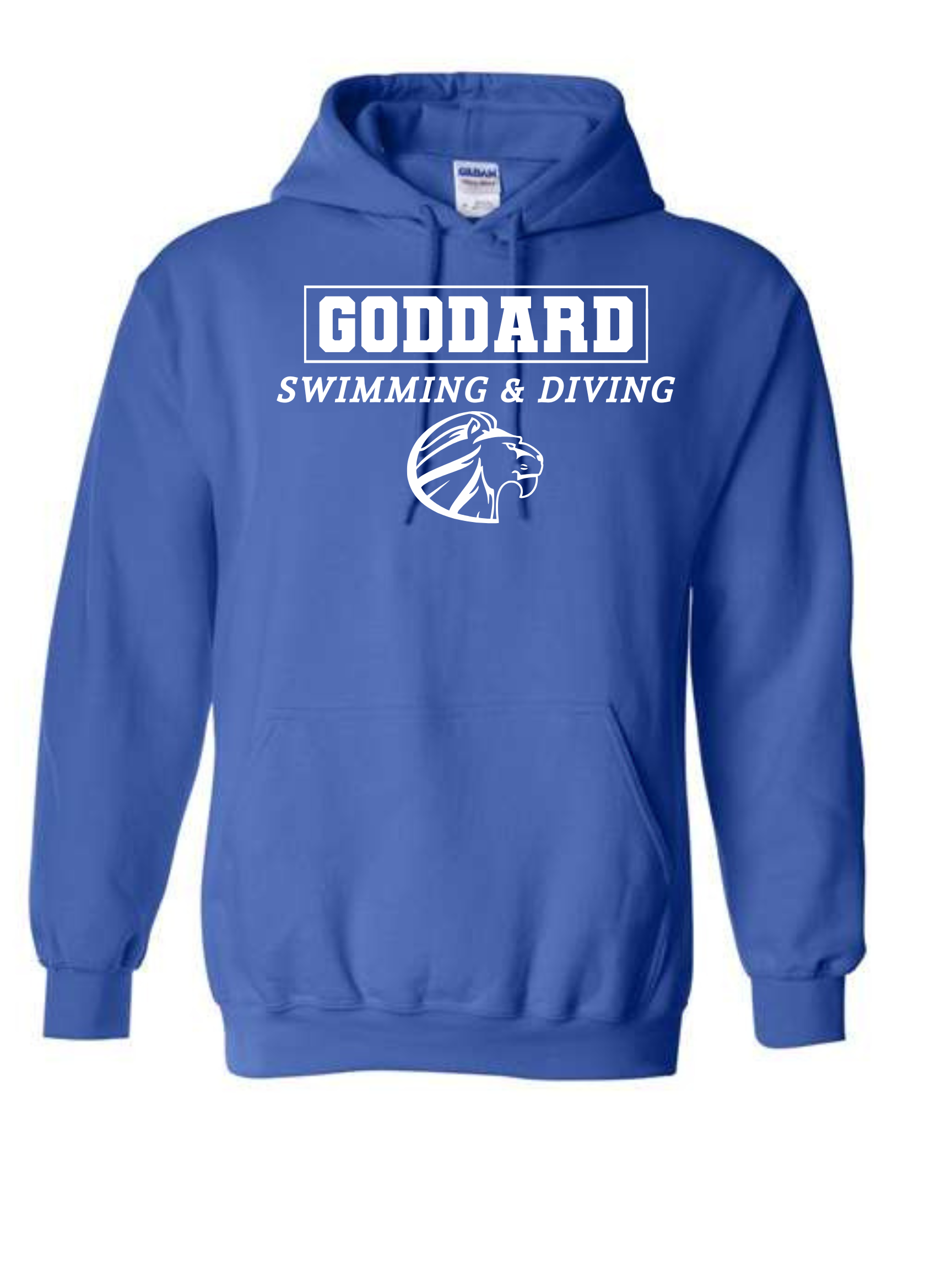 New GHS Swim & Dive blue hoodie