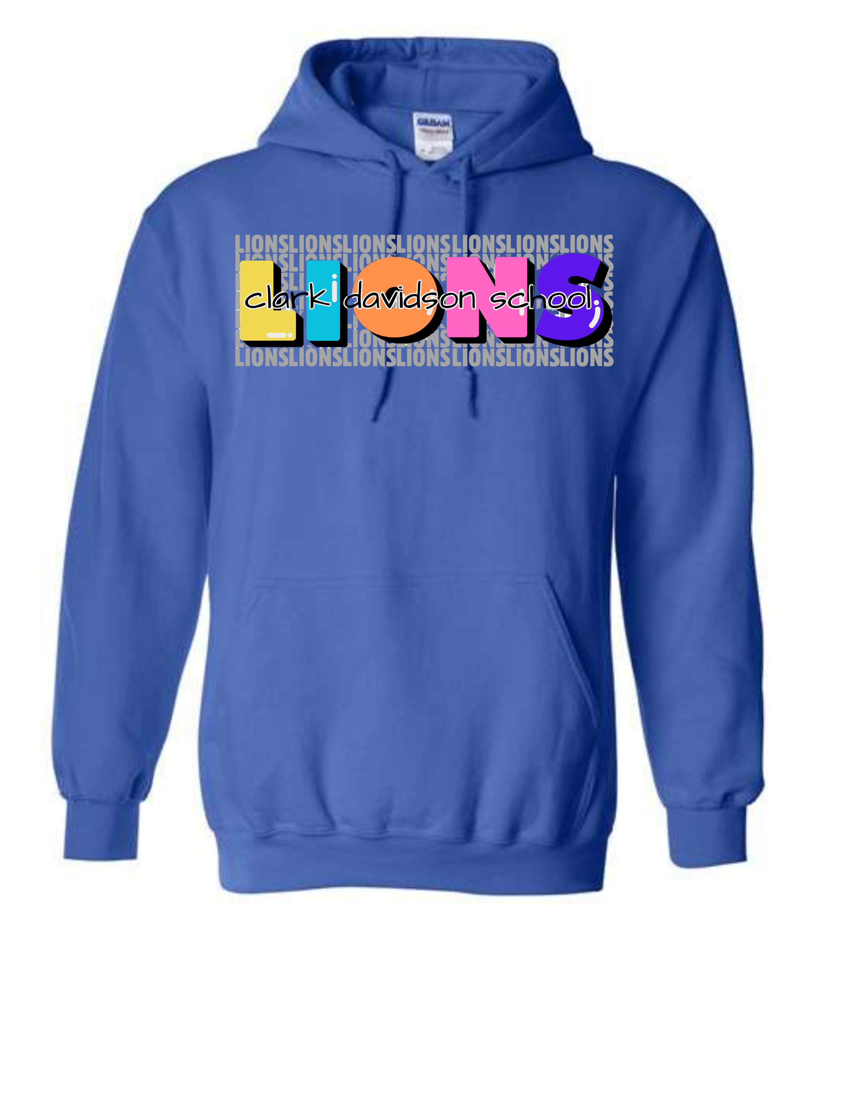 Clark Davidson Lions Stacked hoodie