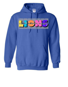 Clark Davidson Lions Stacked hoodie