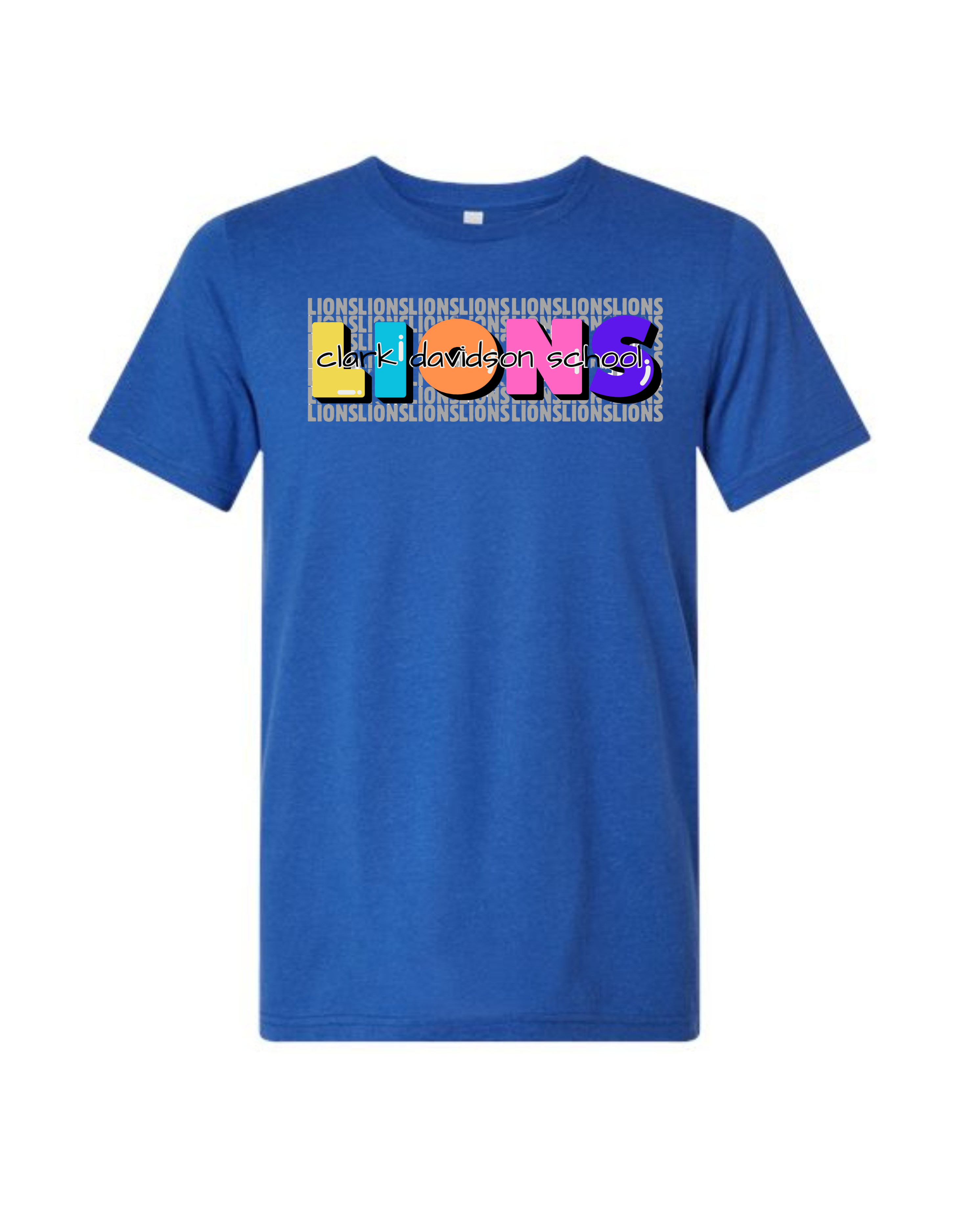 Clark Davidson Lions Stacked Tee