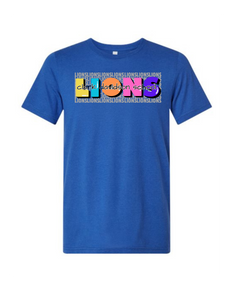 Clark Davidson Lions Stacked Tee