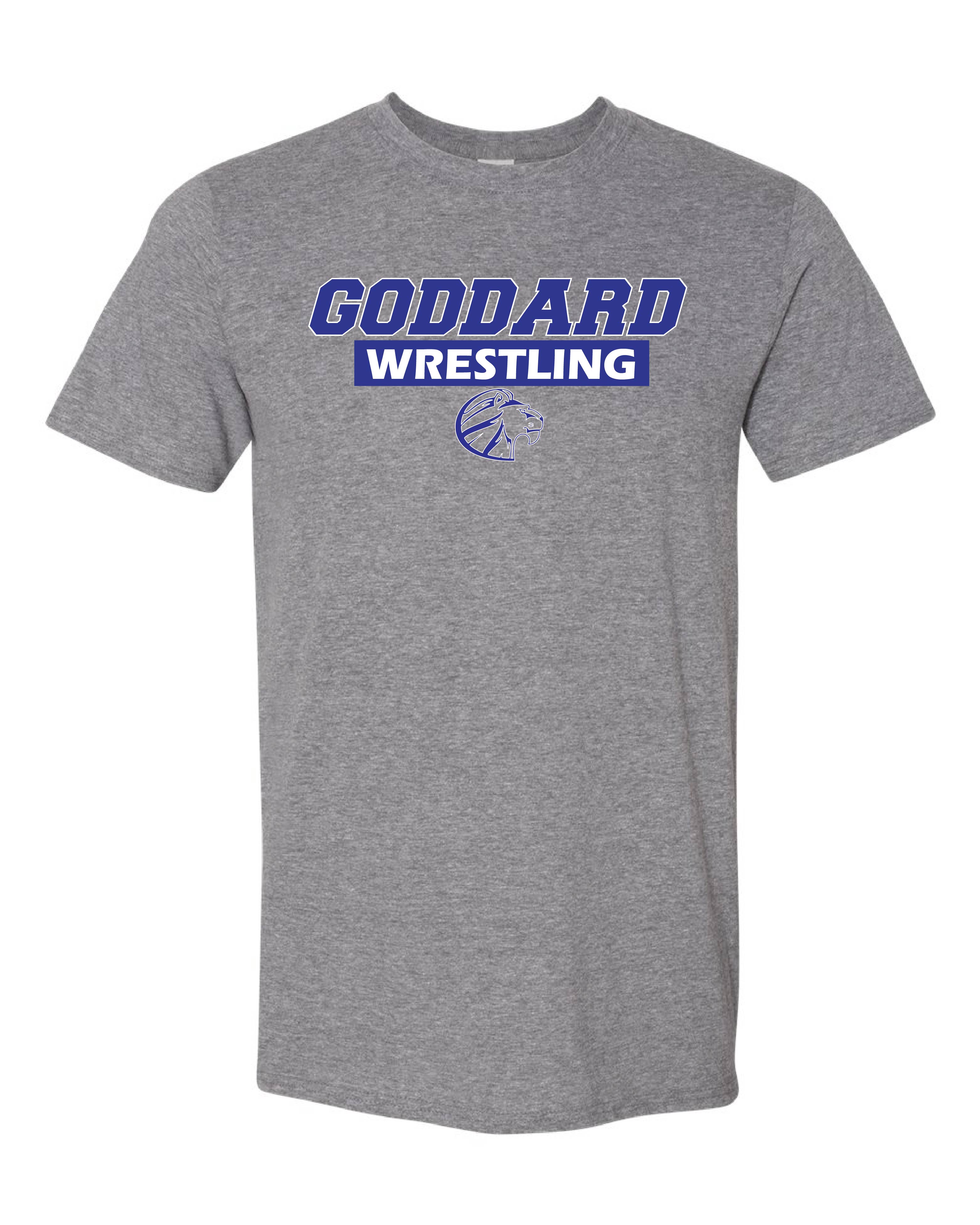 2024 Goddard Wrestling Old School Grey and Blue