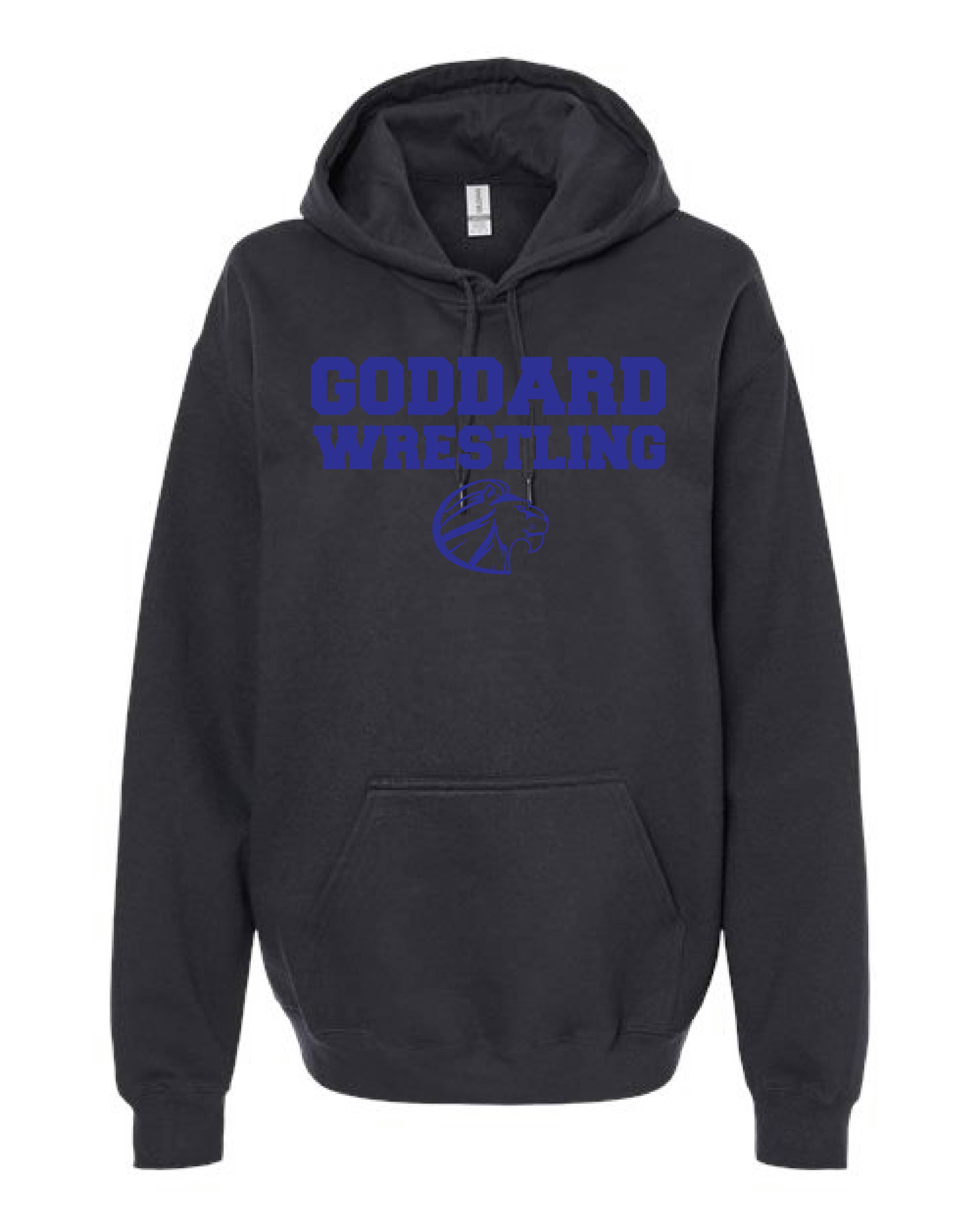 2024 Goddard Wrestling Black and Blue Hoodie