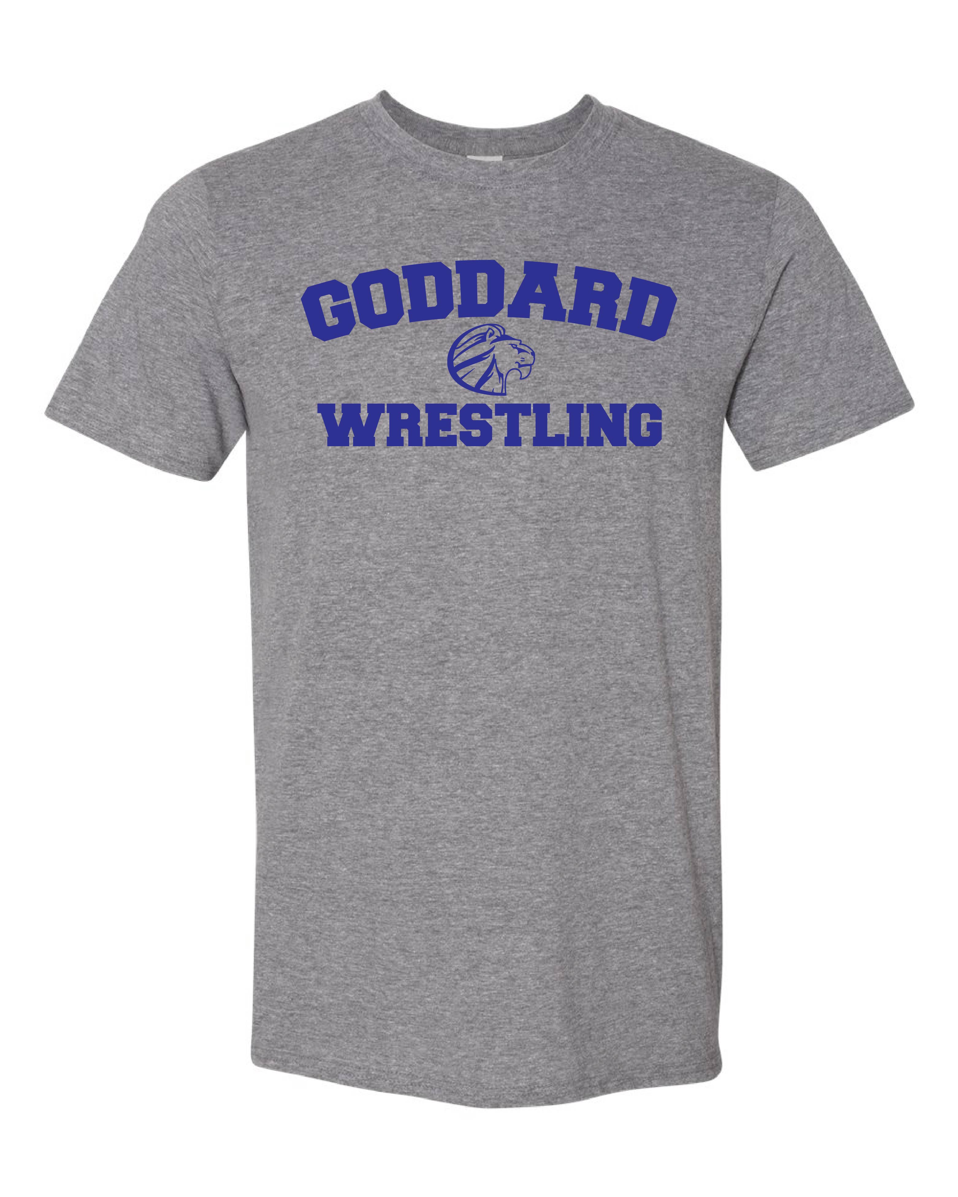 2024 Goddard Wrestling Curved Grey and Blue