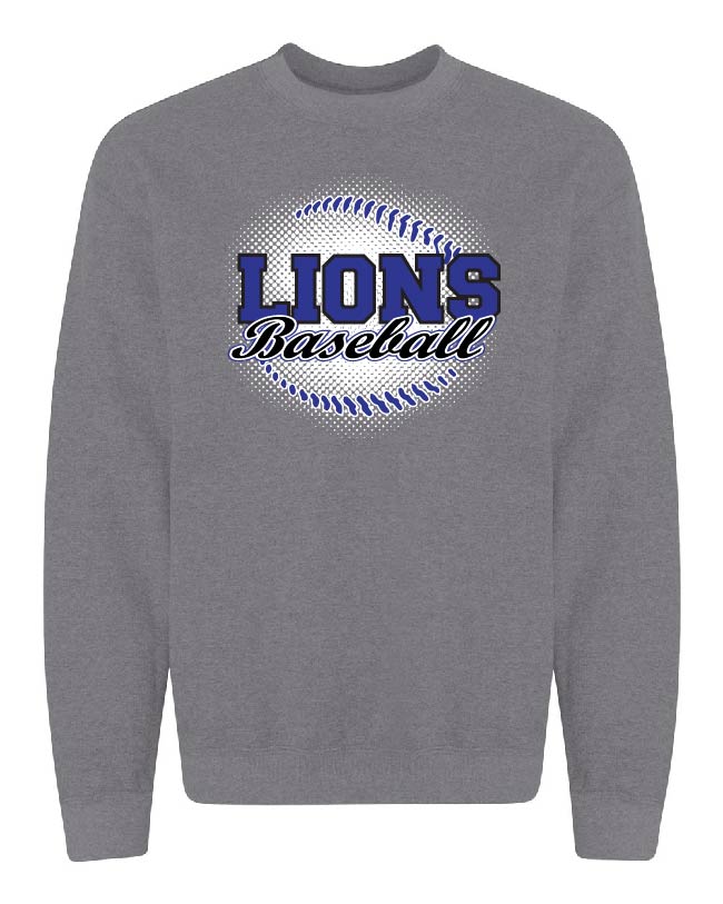 Grey "Lions Baseball" Crew