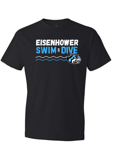 Eisenhower Swim & Dive Black TShirt