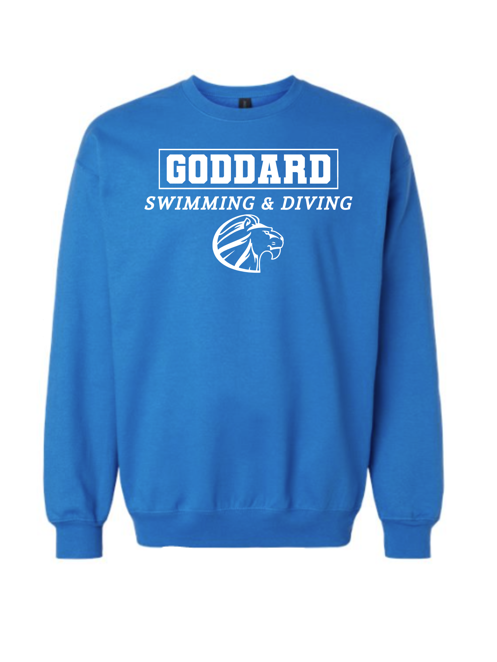 New GHS Swim & Dive blue crew