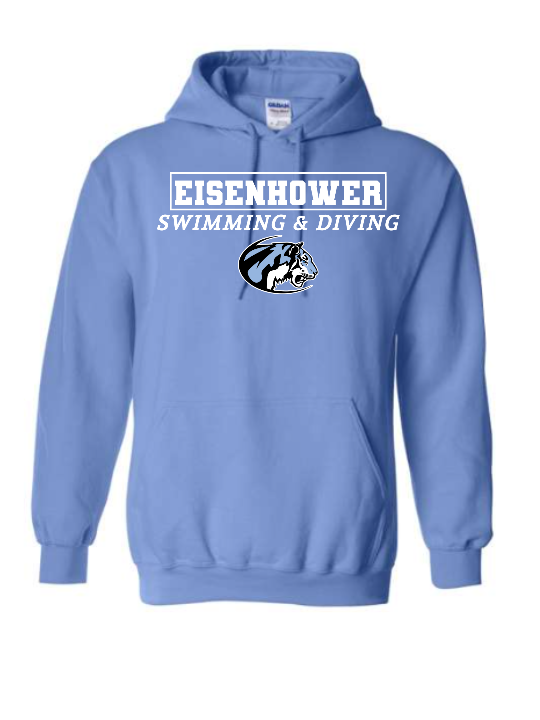 New EHS Swim & Dive blue hoodie