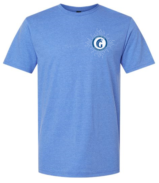 Blue TShirt with White Logo