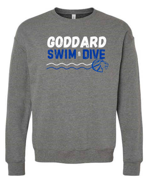 Goddard Swim & Dive Grey Crew