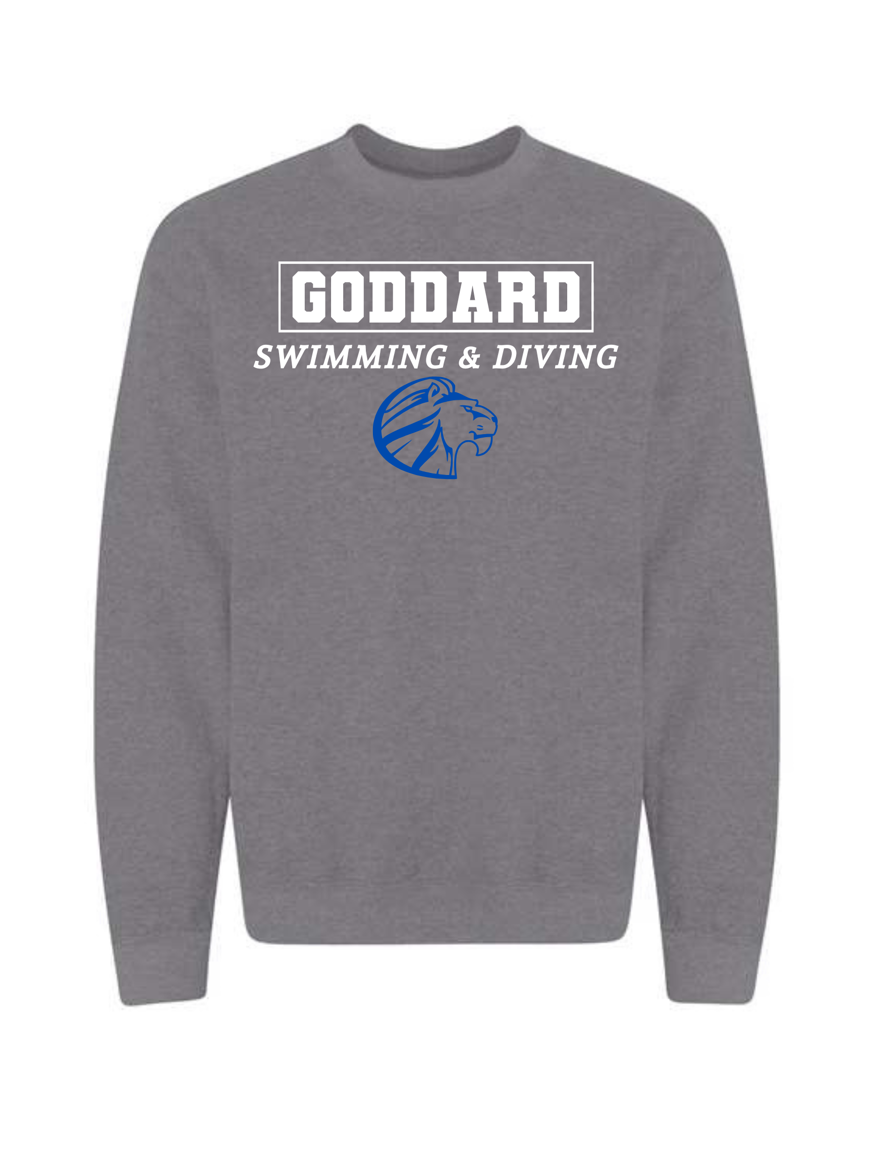 New GHS Swim & Dive grey crew