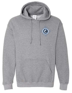 Grey Hoodie with Black Logo