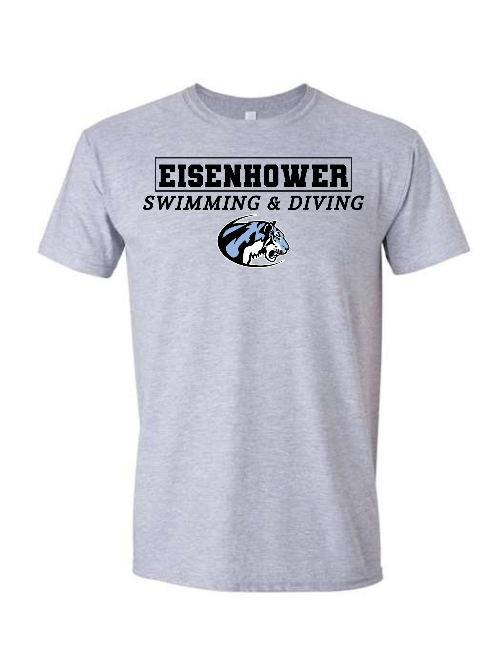 New EHS Swim & Dive grey Tee