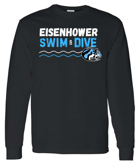 Eisenhower Swim & Dive Black Long Sleeve