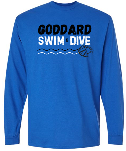 Goddard Swim & Dive Royal Blue Long Sleeve