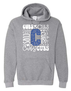 Cubs Typography Hoodie