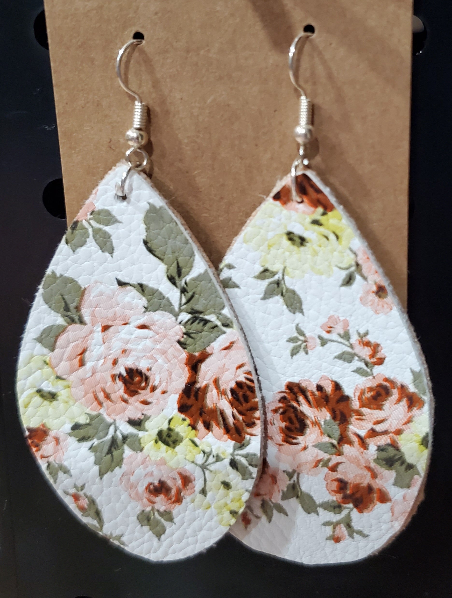 Floral Print Earrings
