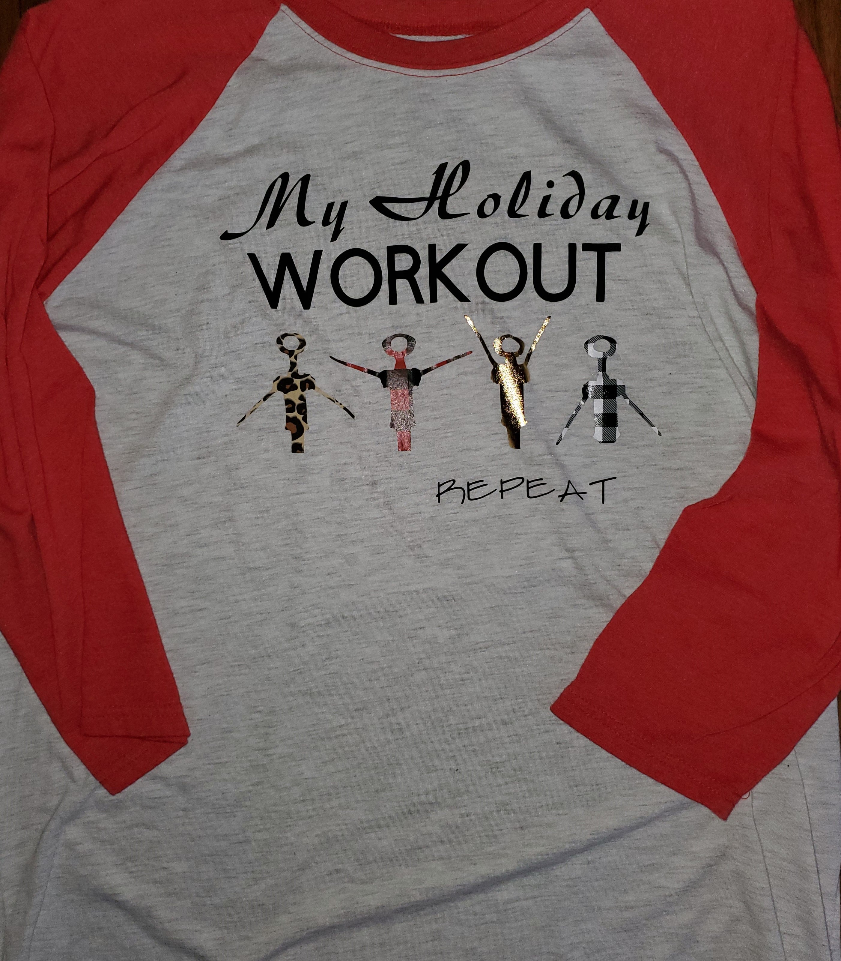 My Holiday Workout Baseball Shirt
