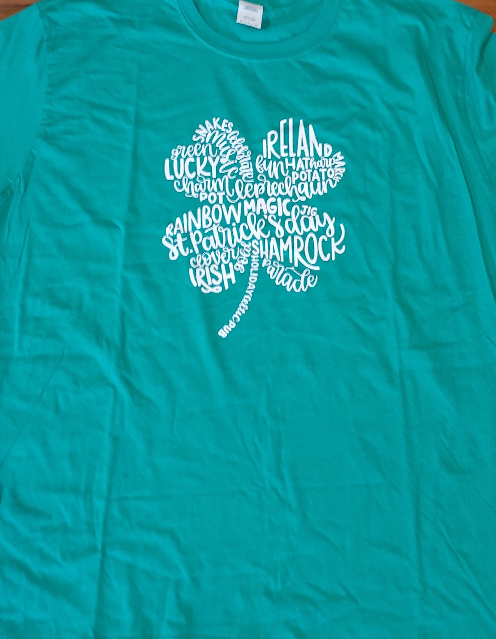 Unisex Shamrock Green  T L