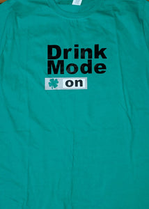 Unisex Drink Mode Green  T L