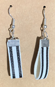 Black & White Stripe Earrings
