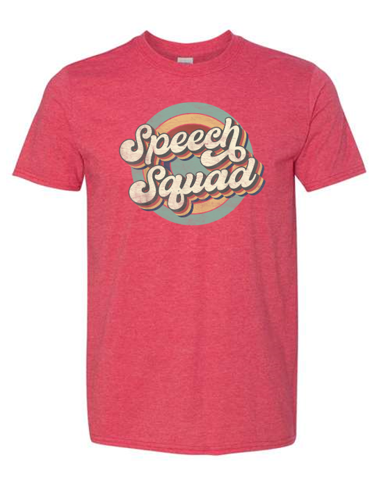 Short sleeve Retro Speech Squad