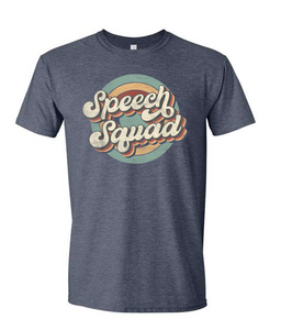 Short sleeve Retro Speech Squad