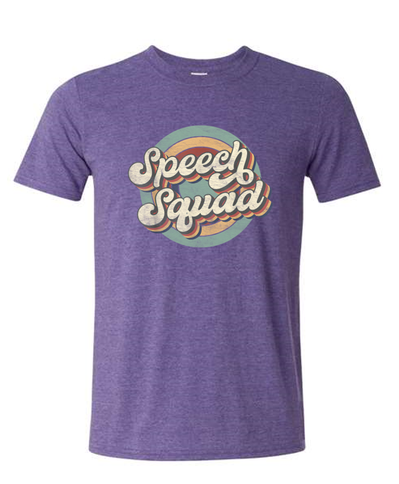 Short sleeve Retro Speech Squad